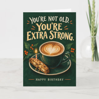 エクストラストロングなコーヒー 誕生日カード 冗談めいてます カード