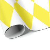 エクストララージイエローとホワイトハーレクイン ラッピングペーパー (ロールコーナー)