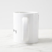 エクストララージパーソナライズされたフォトコーヒーマグ ジャンボコーヒーマグカップ (裏面)