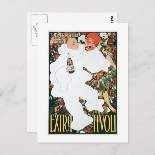 エクストラヴィンテージワインドリンクとアート ポストカード (正面/裏面)