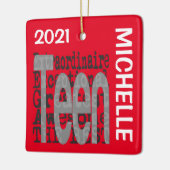 エクストラ10代のネアカスタムオーナメント セラミックオーナメント (左)