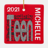 エクストラ10代のネアカスタムオーナメント セラミックオーナメント (裏面)