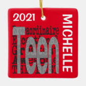 エクストラ10代のネアカスタムオーナメント セラミックオーナメント (正面)