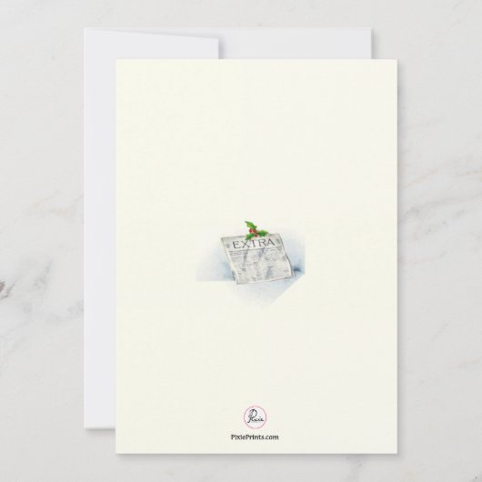 エクストラ·エクストラ·ホリデー·バースデー·パーティーの招待 招待状 (裏面)