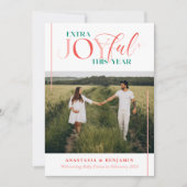 エクストラ ジョイフル ピンク ヴィンテージ妊娠 シーズンカード (正面)