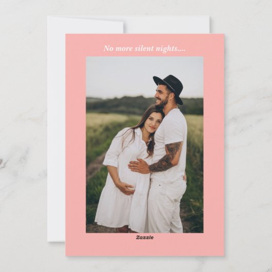 エクストラ ジョイフル ピンク ヴィンテージ 妊娠 シーズンカード (裏面)