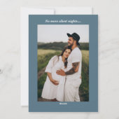 エクストラ ジョイフル ブルーとグリーンのヴィンテージ プレグナンシー シーズンカード (裏面)