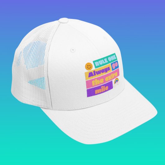 エクストラ・マイルに行やる気を起こさせるく – Trucker Hat キャップ