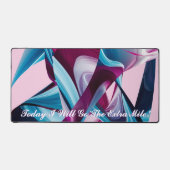 エクストラ・マイル行け！やる気を起こさせるインスパイア抽象芸術 デスクマット (正面)