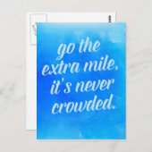 エクストラ・マイル・引用文 ポストカード (正面/裏面)