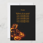 エクストリークールム·フレーミングDJパーティの招待状。 招待状 (裏面)