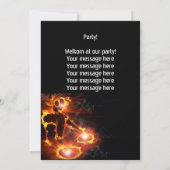 エクストリークールム·フレーミングDJパーティの招待状。 招待状 (裏面)