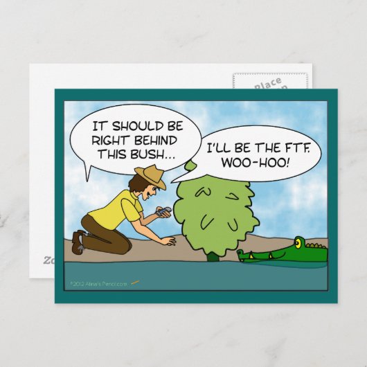 エクストリームおもしろいキャッシュのキャッシュのカートゥーンカスタム ポストカード (正面/裏面)