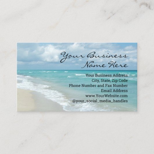 エクストリームくつろぎビーチエレガントスパ旅行 名刺 (正面)