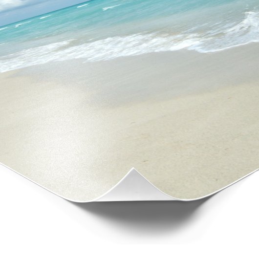 エクストリームくつろぎビーチビューホワイトサンド フォトプリント (角)