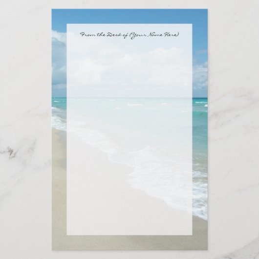 エクストリームくつろぎビーチビューホワイトサンド 便箋 (正面)