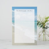 エクストリームくつろぎビーチビューホワイトサンド 便箋 (スタンド正面)