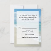 エクストリームくつろぎビーチビューホワイトサンド 出欠カード (裏面)