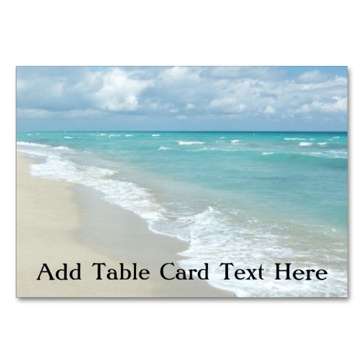 エクストリームくつろぎビーチビュー海 テーブルナンバー (正面)