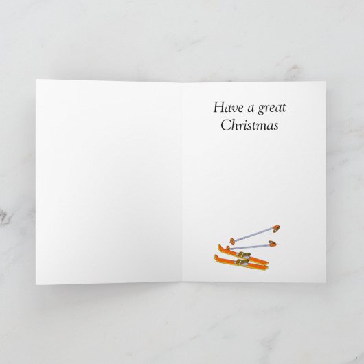 エクストリームスキー、クリスマス・ブレッシング シーズンカード (内部)