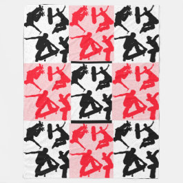 エクストリームスポーツスケートボードスケートパーク フリースブランケット