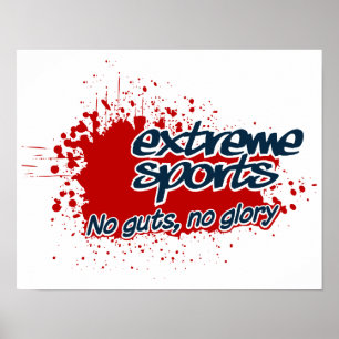 エクストリームスポーツポスター、カスタマイズ可能 ポスター
