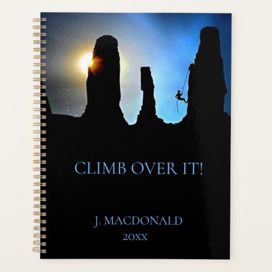 エクストリームスポーツ登山家 プランナー手帳 (正面)