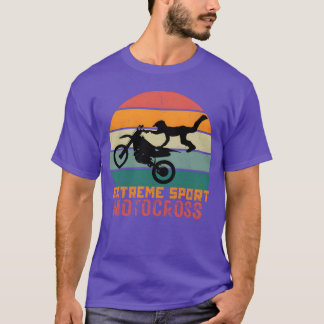 エクストリームスポーツ モトクロス 楽しい Tシャツ