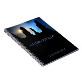 エクストリームスポーツ，モノグラム，登山家，ジャーナル ノートブック (右側)