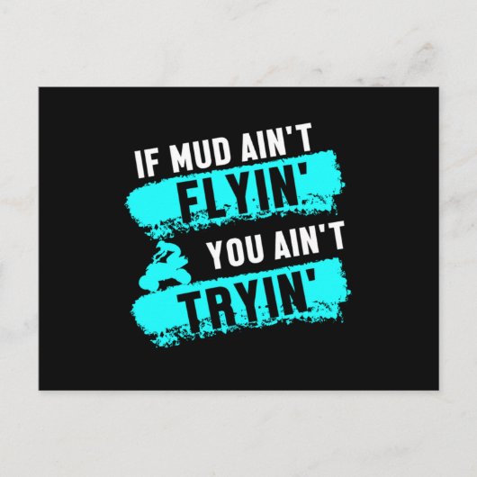 エクストリームスポーツATVライダーオフロードクワッドレーシングギフト ポストカード (正面)