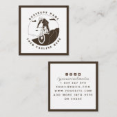 エクストリームマウンテンサイクリングサイクリングサイクリストスポーツショップ スクエア名刺 (正面/裏面)