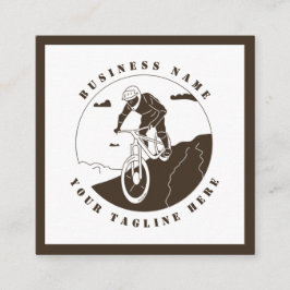 エクストリームマウンテンサイクリングサイクリングサイクリストスポーツショップ スクエア名刺