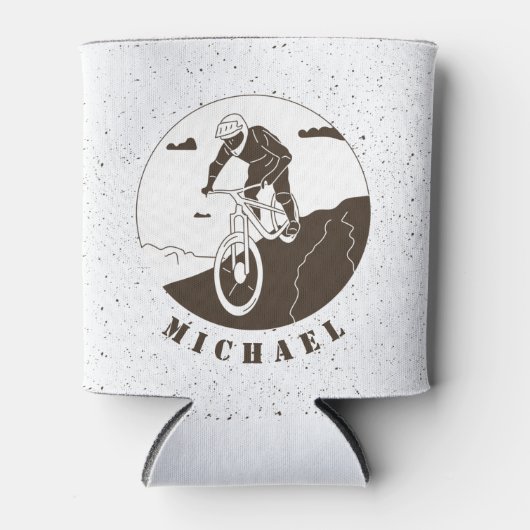 エクストリームマウンテンサイクリングサイクリングスポーツサイクリスト名 缶クーラー (正面)