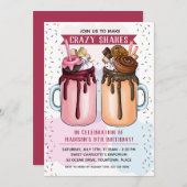 エクストリームミルクシェイクス誕生パーティー 招待状 (正面/裏面)