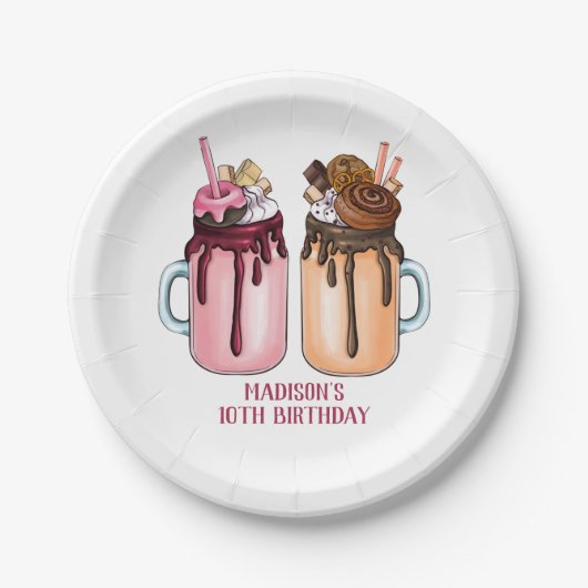 エクストリームミルクシェス誕生日パーティー ペーパープレート (正面)