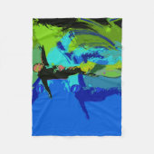 エクストリームライディング – スノーボーダーフリースブランケット フリースブランケット (正面)