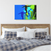 エクストリーム乗馬 – スノーボーダー キャンバスプリント (インサイチュ (寝室))