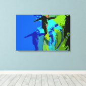 エクストリーム乗馬 – スノーボーダー キャンバスプリント (インサイチュ (ウッドフロア))