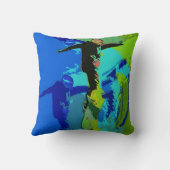 エクストリーム乗馬 – スノーボーダー クッション (裏面)