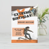 エクストリーム誕生日スケートボード 招待状 (スタンド正面)
