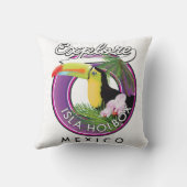 エクスプロイスラオルボックスビーチメキシコ旅行パッチ クッション (裏面)