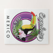 エクスプロイスラオルボックスビーチメキシコ旅行パッチ ジグソーパズル (横)