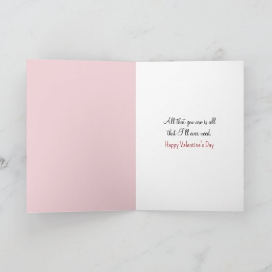 エクスプロングバレンタイン紙ハート カード (内部)