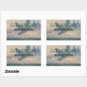 エクスプローラに移動 長方形シール (シート)