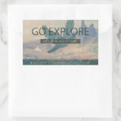 エクスプローラに移動 長方形シール (バッグ)