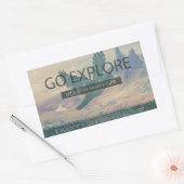 エクスプローラに移動 長方形シール (封筒)