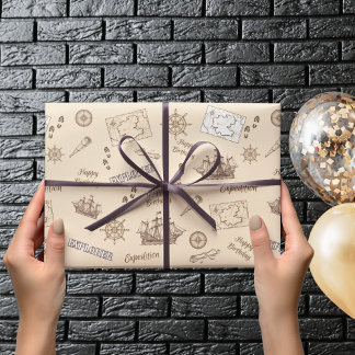 エクスプローラエクスペディション誕生日ラッピング紙 ラッピングペーパー