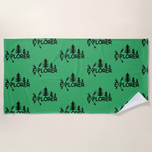 エクスプローラデザイン-ビーチタオル ビーチタオル (正面)