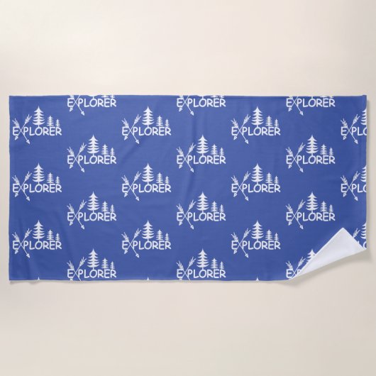 エクスプローラデザイン-ビーチタオル ビーチタオル (正面)