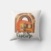 エクスプローラーキャンピングレインボーヴィンテージ クッション (裏面)
